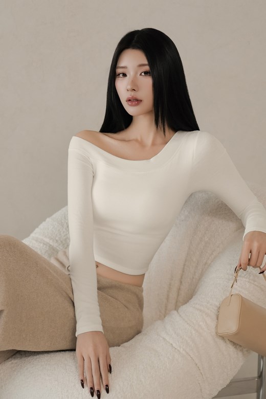 暖絨內磨毛斜肩BRATOP