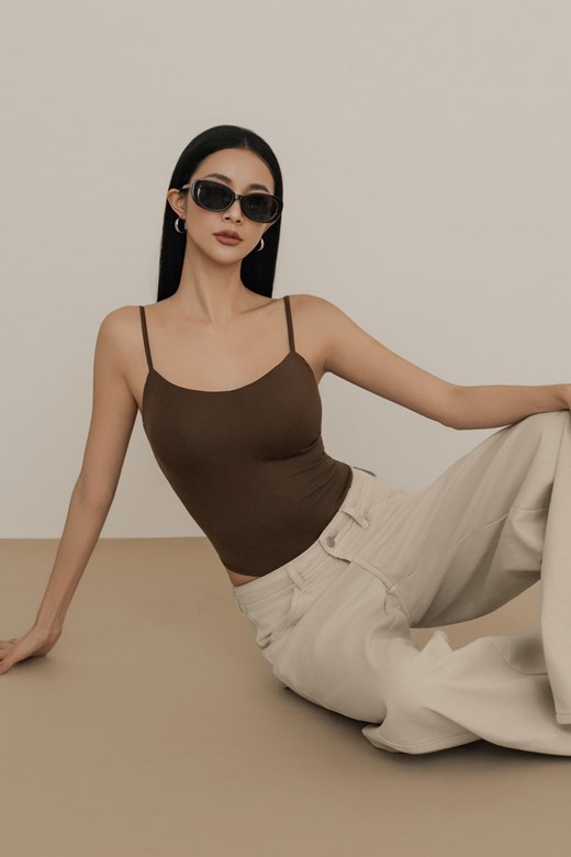 細肩V領連體BRATOP