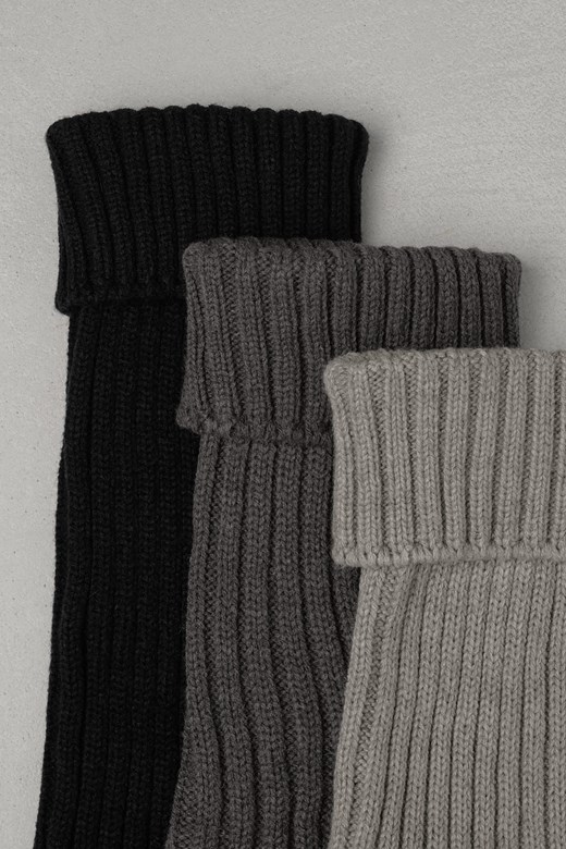 羊毛針織坑條襪套