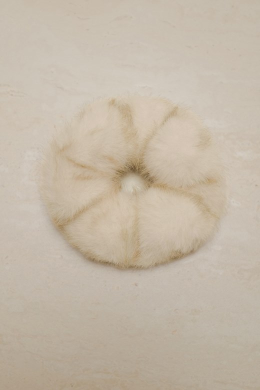 仿貂毛混色髮圈