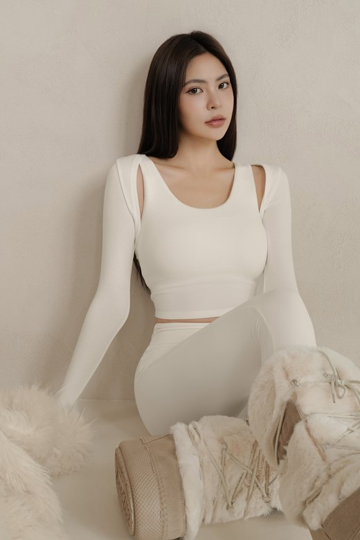 暖絨內磨毛坎肩罩衫