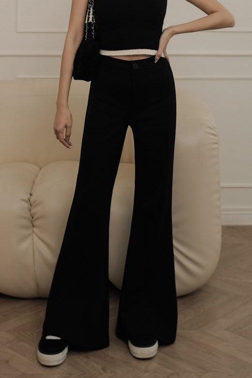 彈力落地長腿西褲