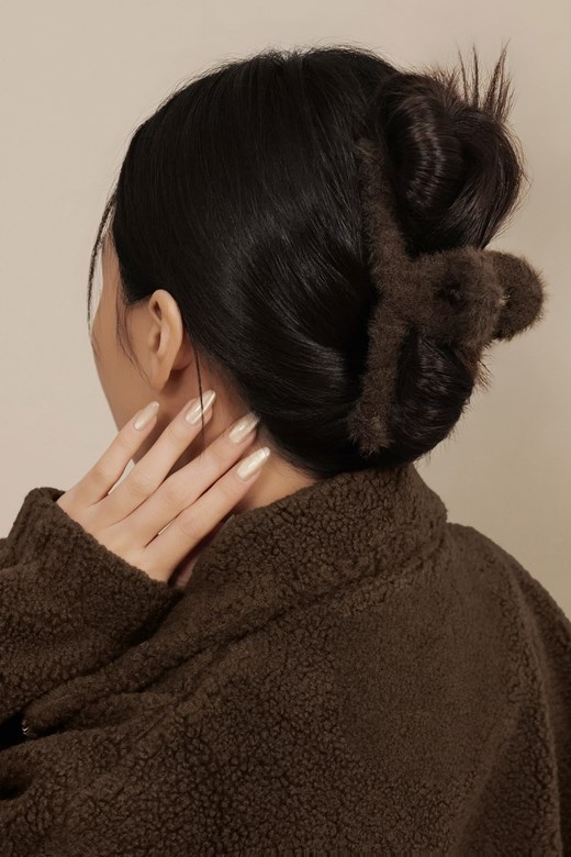 毛感針織中型抓夾