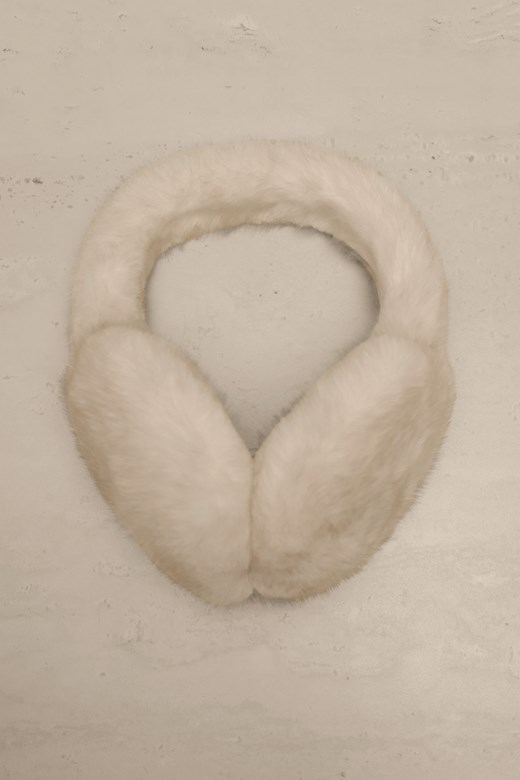 仿貂毛混色毛毛耳罩