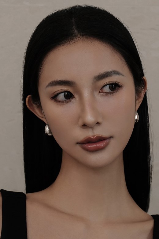 夾式水滴金屬耳環