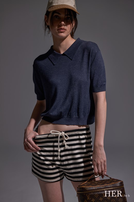 Comfy Striped Mini Shorts
