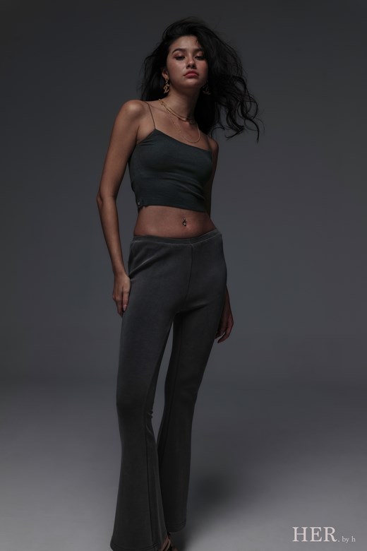 ☁️ 雲朵高彈顯瘦喇叭長褲