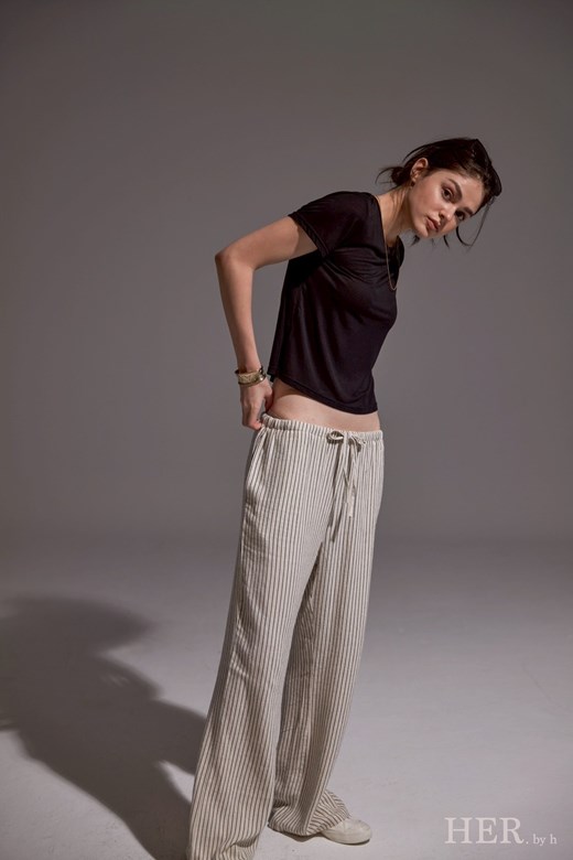 Relaxed Striped Trousers