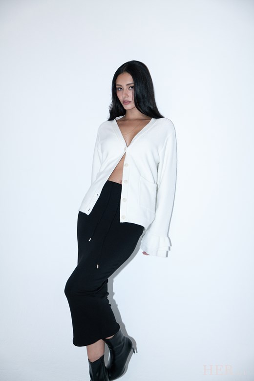 雲朵彈性顯瘦鉛筆裙