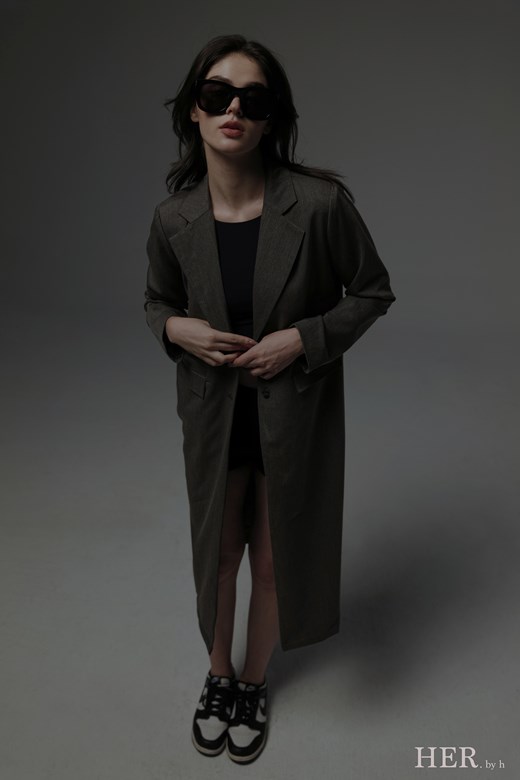 都會質感長版西裝外套