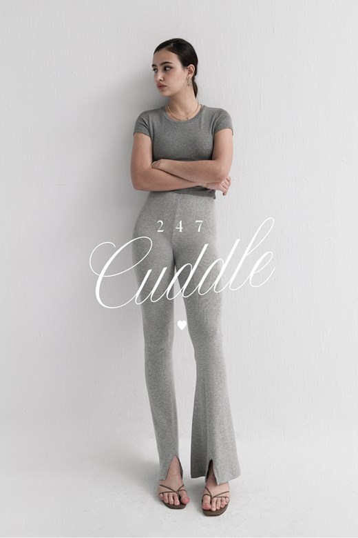 🧸 Cuddle 24/7 極親膚前開衩喇叭褲