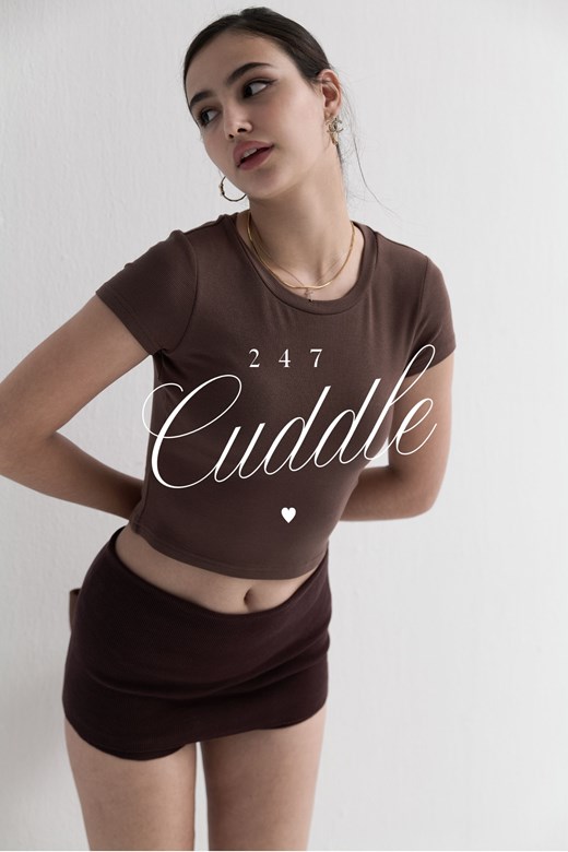 🧸 Cuddle 24/7 柔軟 Bra Top Tee