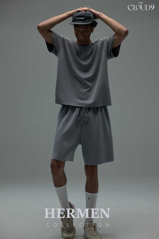 雲朵 UNISEX 抽繩休閒短褲