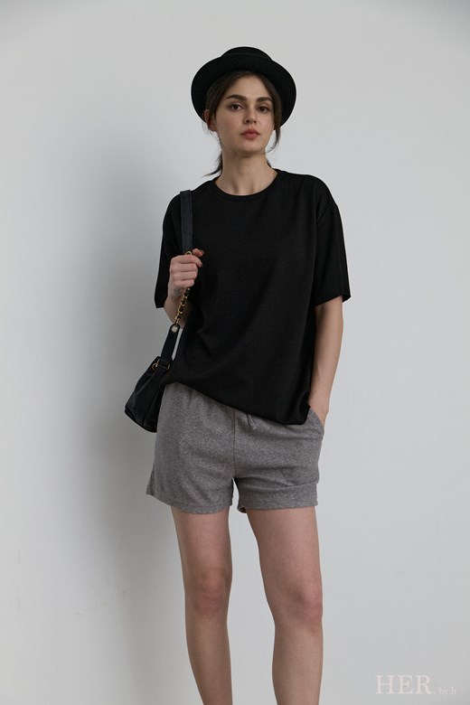 雲朵人造絲｜男女經典寬版短袖