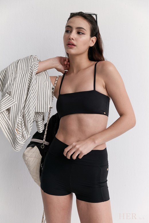 絲滑細緻｜極短版細肩帶 Bra Top