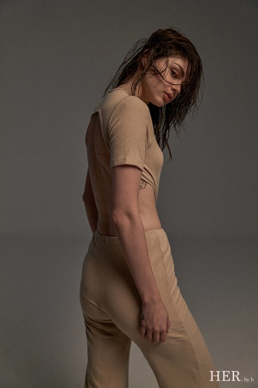 Open Back Sand Jumpsuit