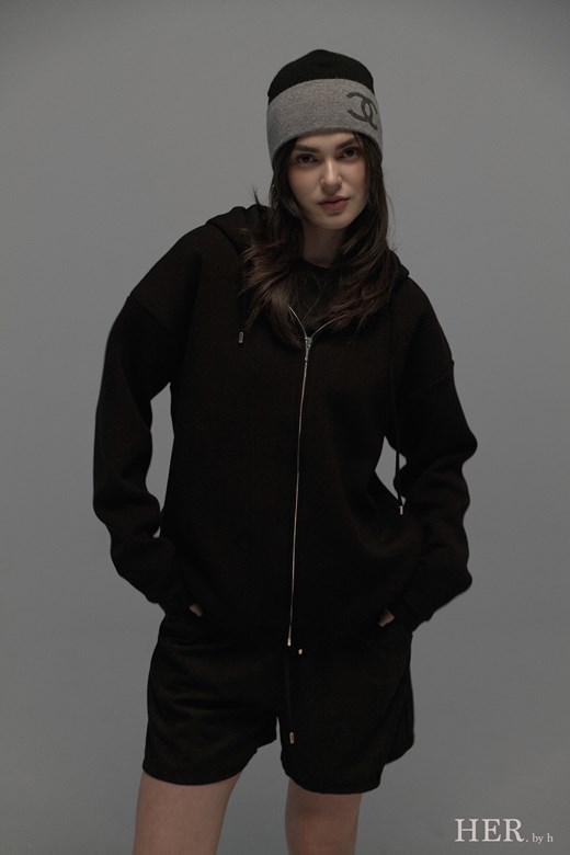 Unisex 太空棉寬鬆連帽外套