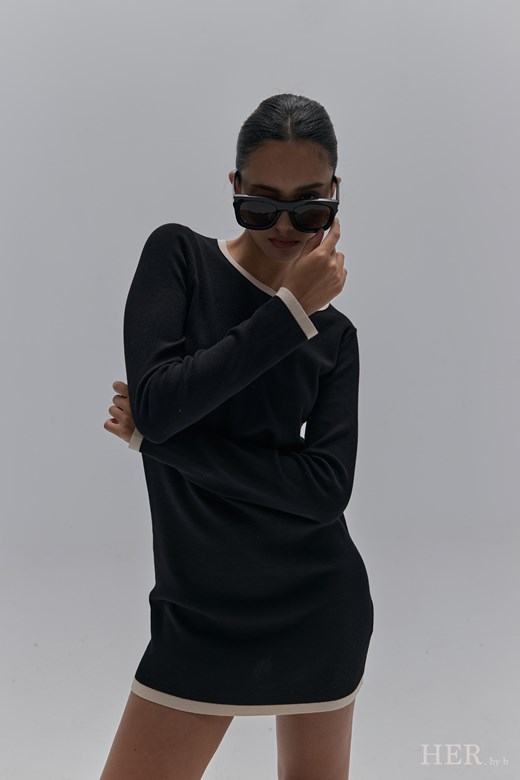 Parisian Long Sleeve Casual Dress
