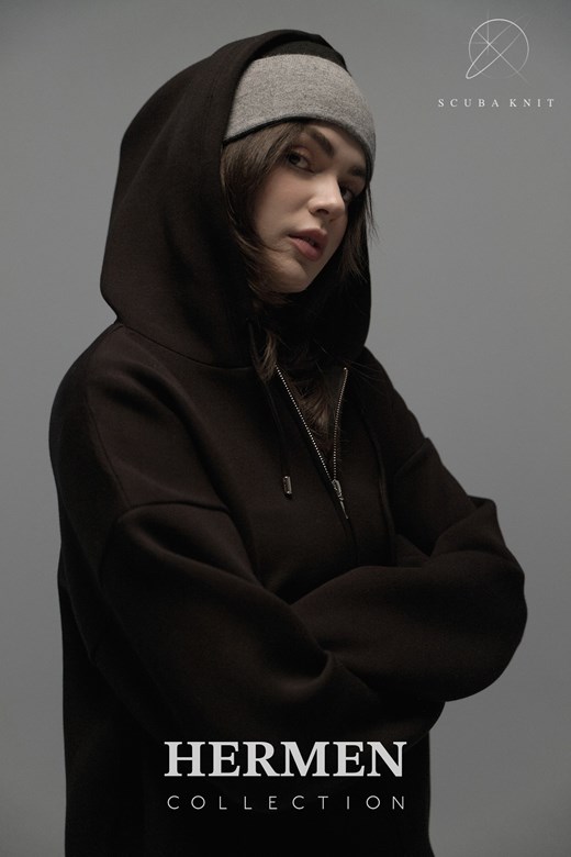 Unisex 太空棉寬鬆連帽外套