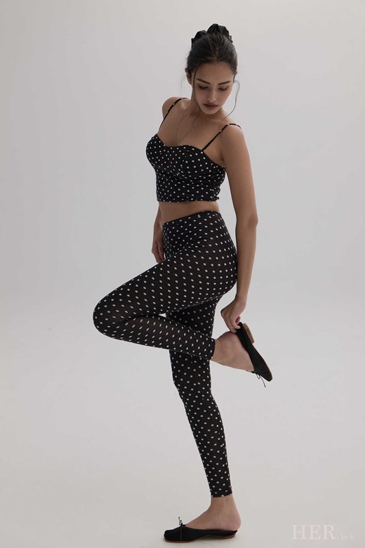 法式圓點｜親膚緊身褲