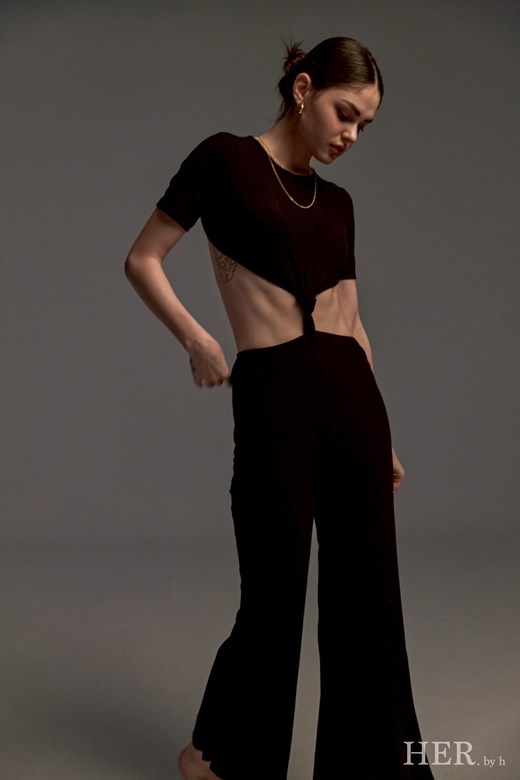 Open Back Sand Jumpsuit