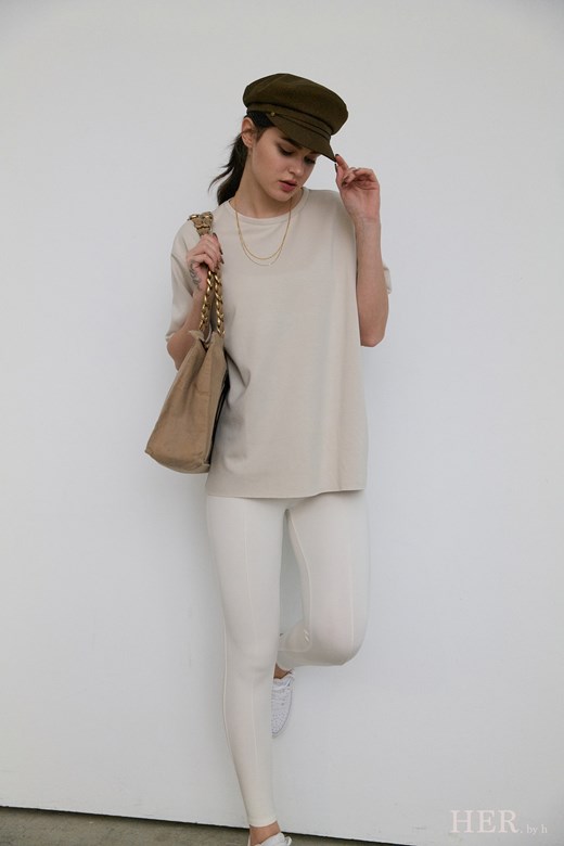 輕盈人造絲｜立體車線彈性修身長褲