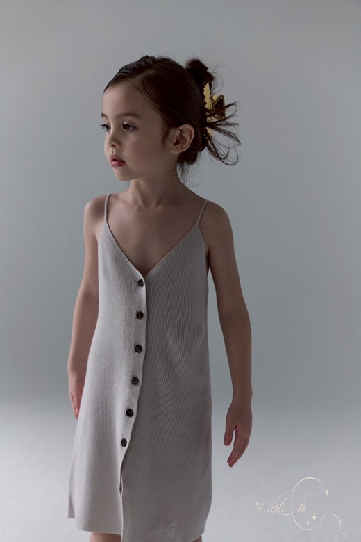 Little Button Down Knitting Dress