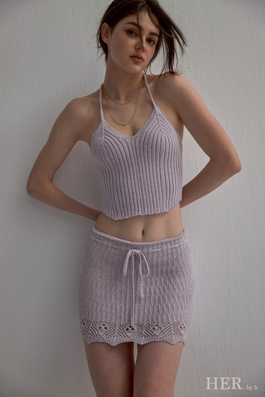 Lace Blossom Knit Set
