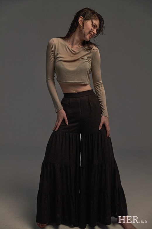 Cozy Sheer Long Sleeve Top