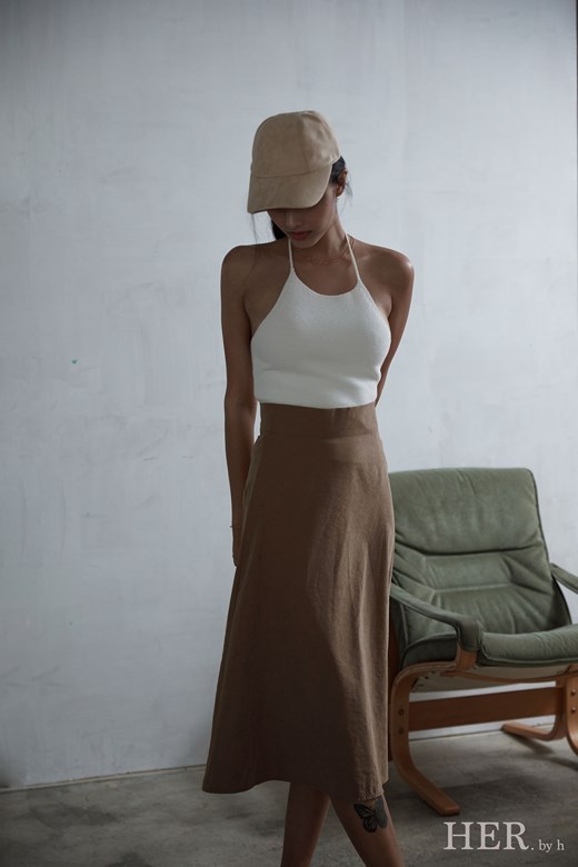 Midi Skirt 麂皮長裙