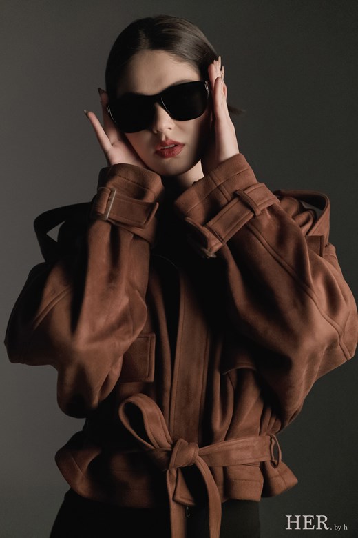 靜奢麂皮短版夾克