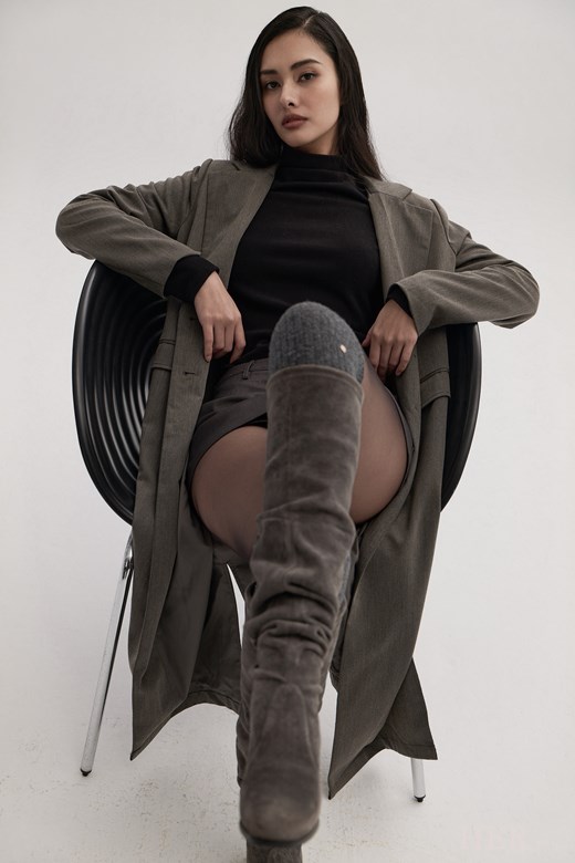 冬日甜點｜顯瘦過膝羊毛長襪