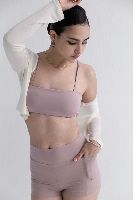 絲滑細緻｜極短版細肩帶 Bra Top