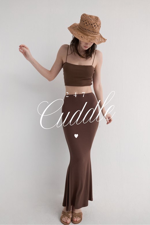 🧸 Cuddle 24/7｜極致親膚彈力垂墜魚尾裙
