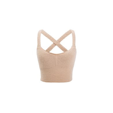 cross-back knitted top