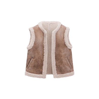 vintage teddy vest