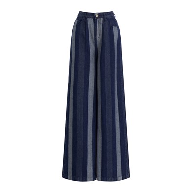 colour-block straight leg jeans