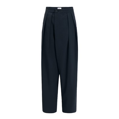 pleated adorn trousers