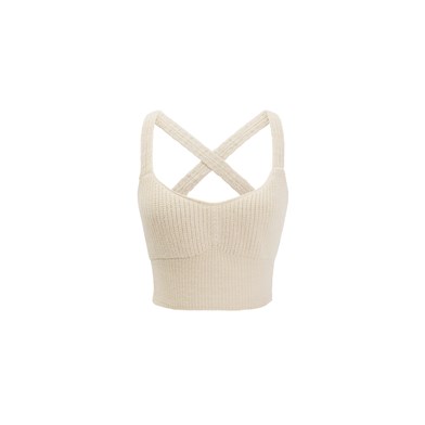 cross-back knitted top