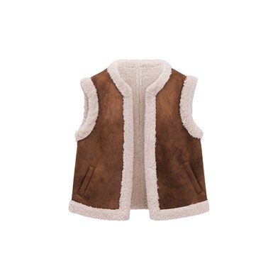 vintage teddy vest