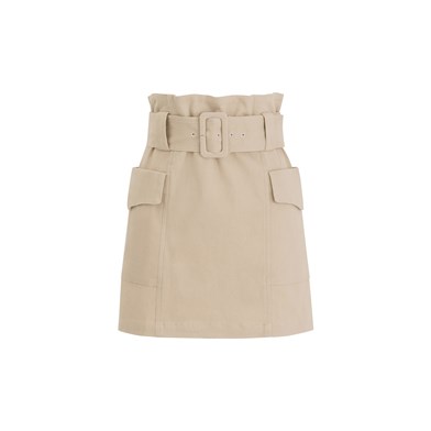 belted hunting mini skirt