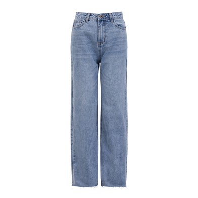 distressed cuff jeans