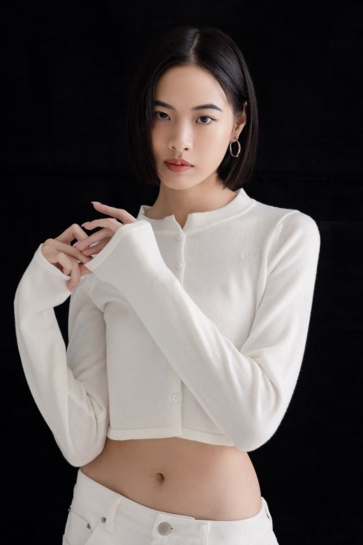 mi刺繡開襟針織小外套