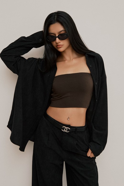 鬆弛感燈芯絨襯衫外套