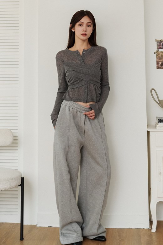 08 日常百搭刷絨寬褲