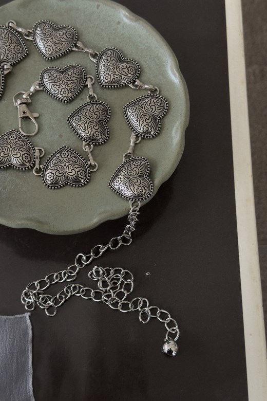 14 立體愛心腰鍊