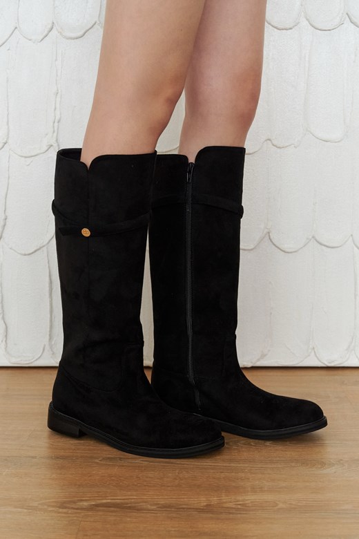 26 百搭麂皮騎士長靴