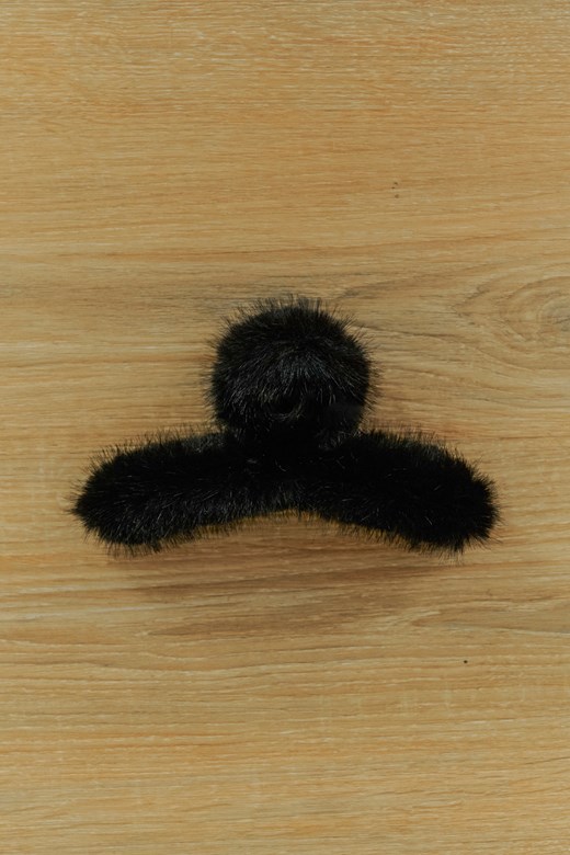 柔軟毛絨造型髮夾