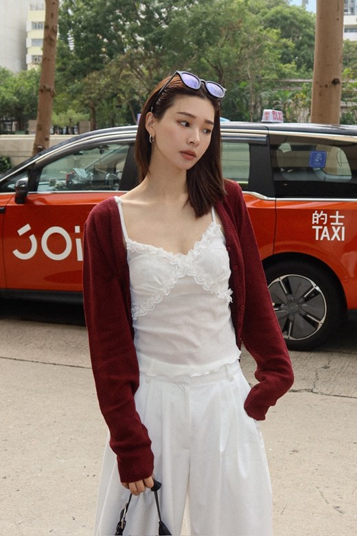 質感排釦針織小罩衫