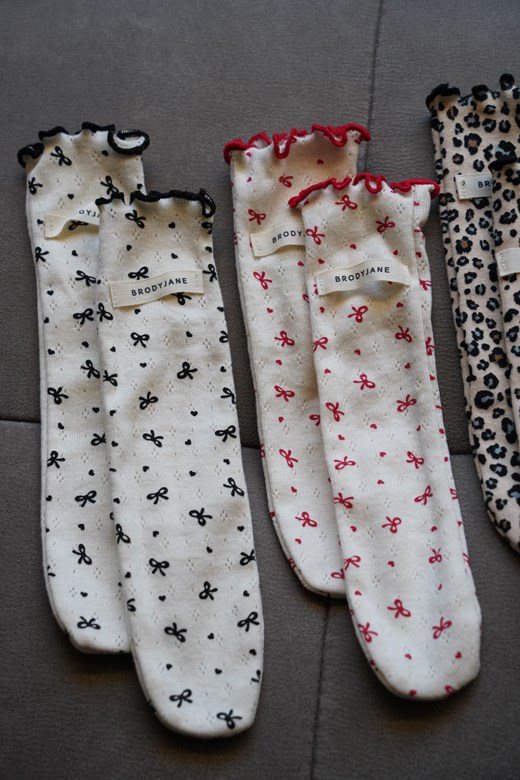 迷你蝴蝶結 / 豹紋長襪（KIDS）